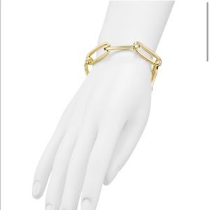 Chain Link Gold Bracelet NEW Aqua
